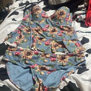 Two piece tankini bathing suit